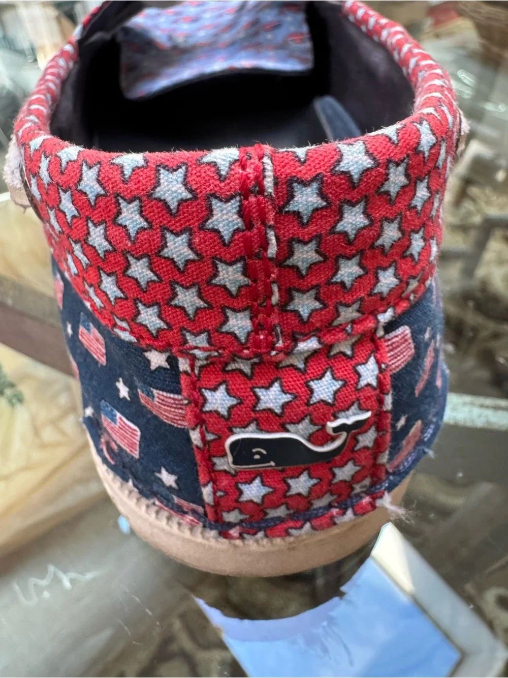 Sperry Men’s Red & Blue Patterned Boat Shoes